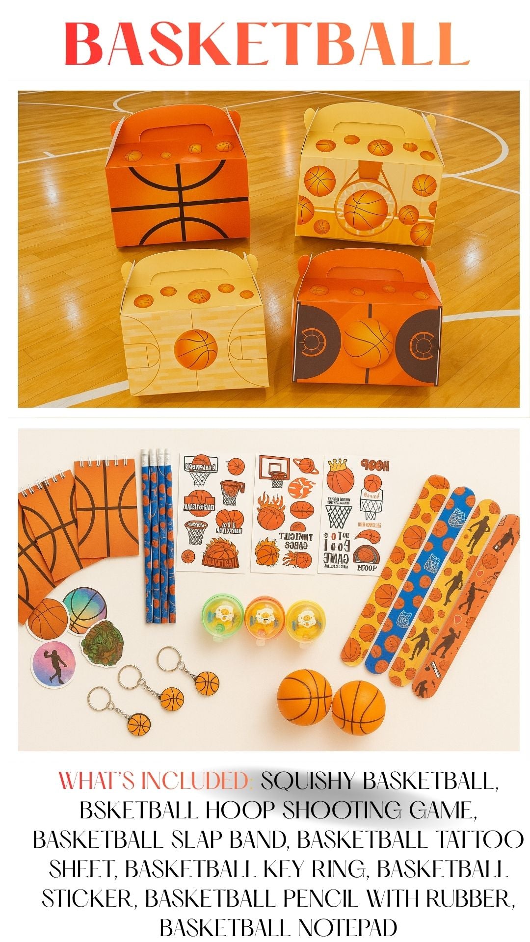 Basketball Pre Boxed Party Boxes