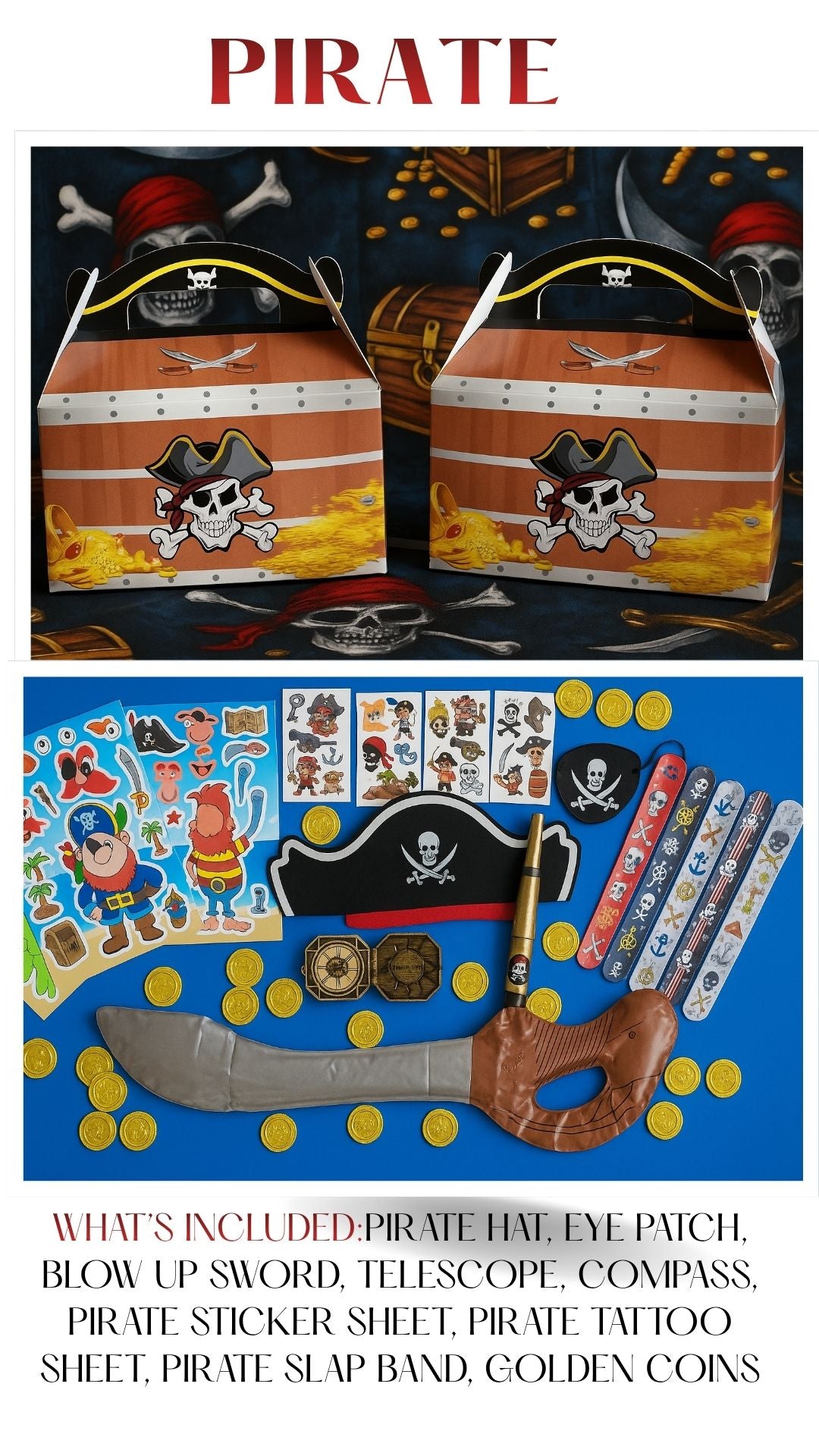 Pirate Pre Packed Party Boxes
