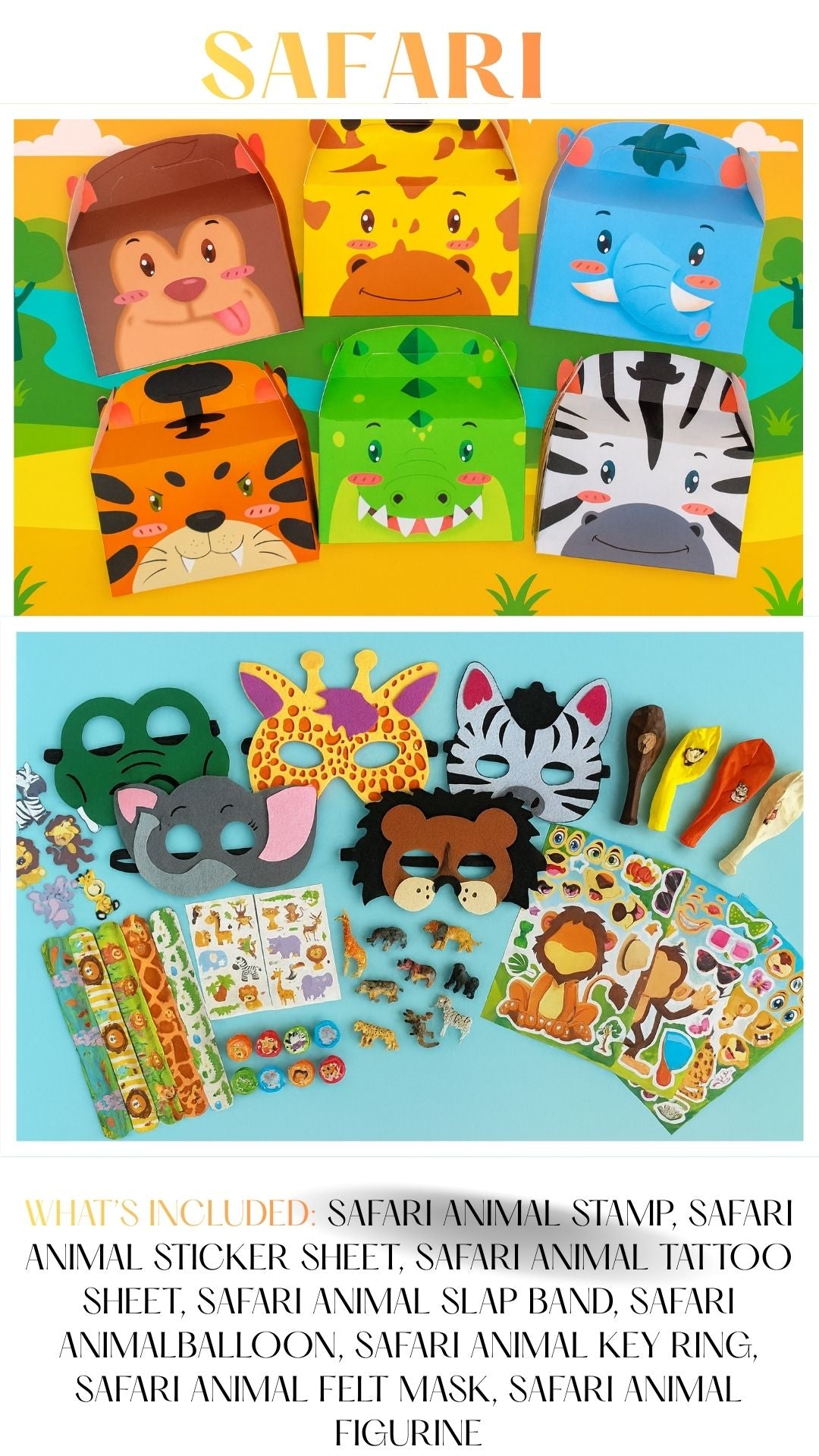 Safari Pre Boxed Party Boxes